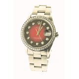 Rolex Oyster Perpetual Date Steel, Bordeaux Dial, Oyster 34mm Automatic Watch